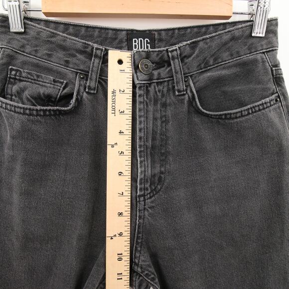 BDG Urban Outfitters Jeans Black Mom Jean High Rise High Waist Dark Wash Tapered - Picture 7 of 16